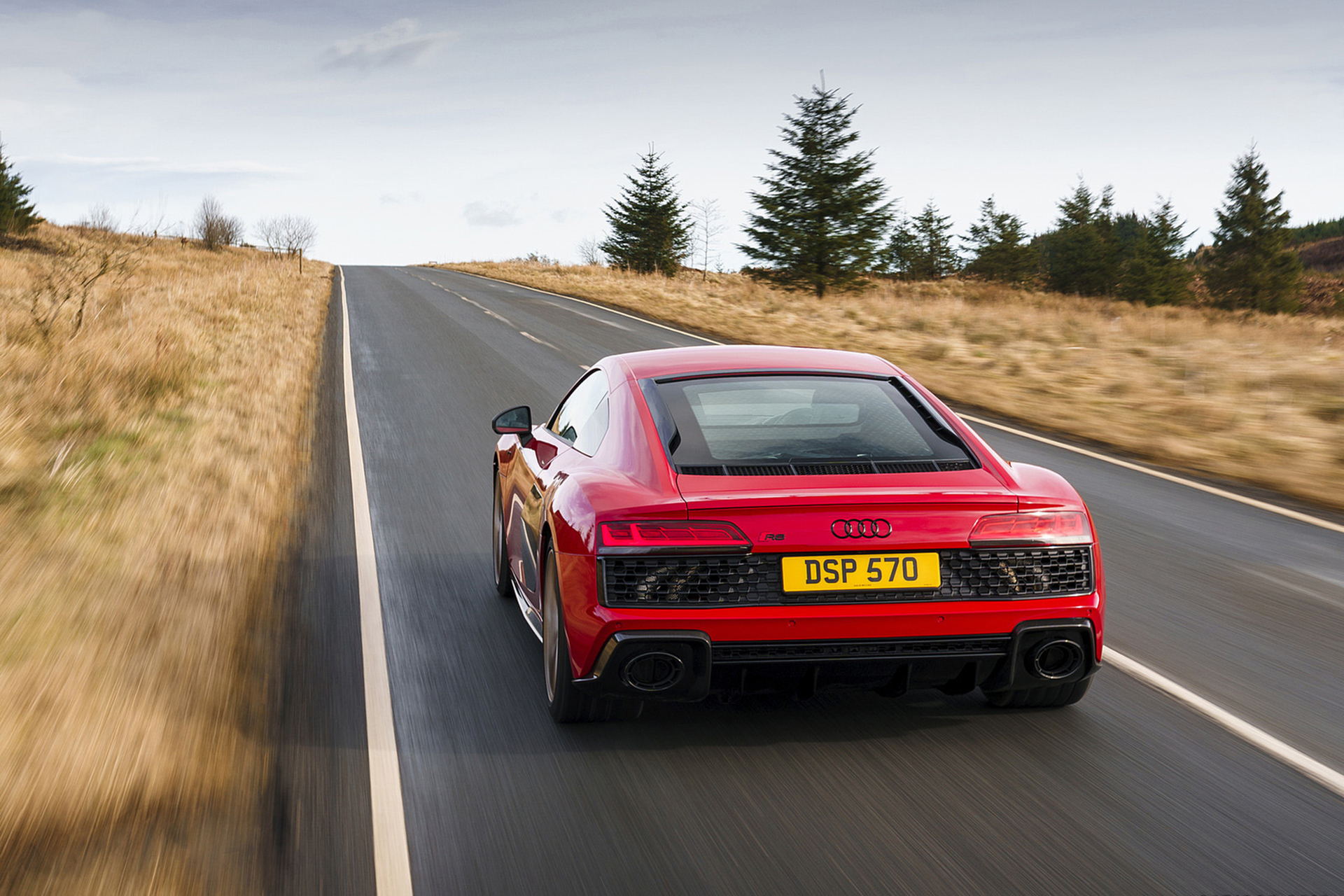 Download 2022 Audi R8 Coupé V10 Performance RWD - UK version - Rear HD Wallpaper 1920x1280 #27