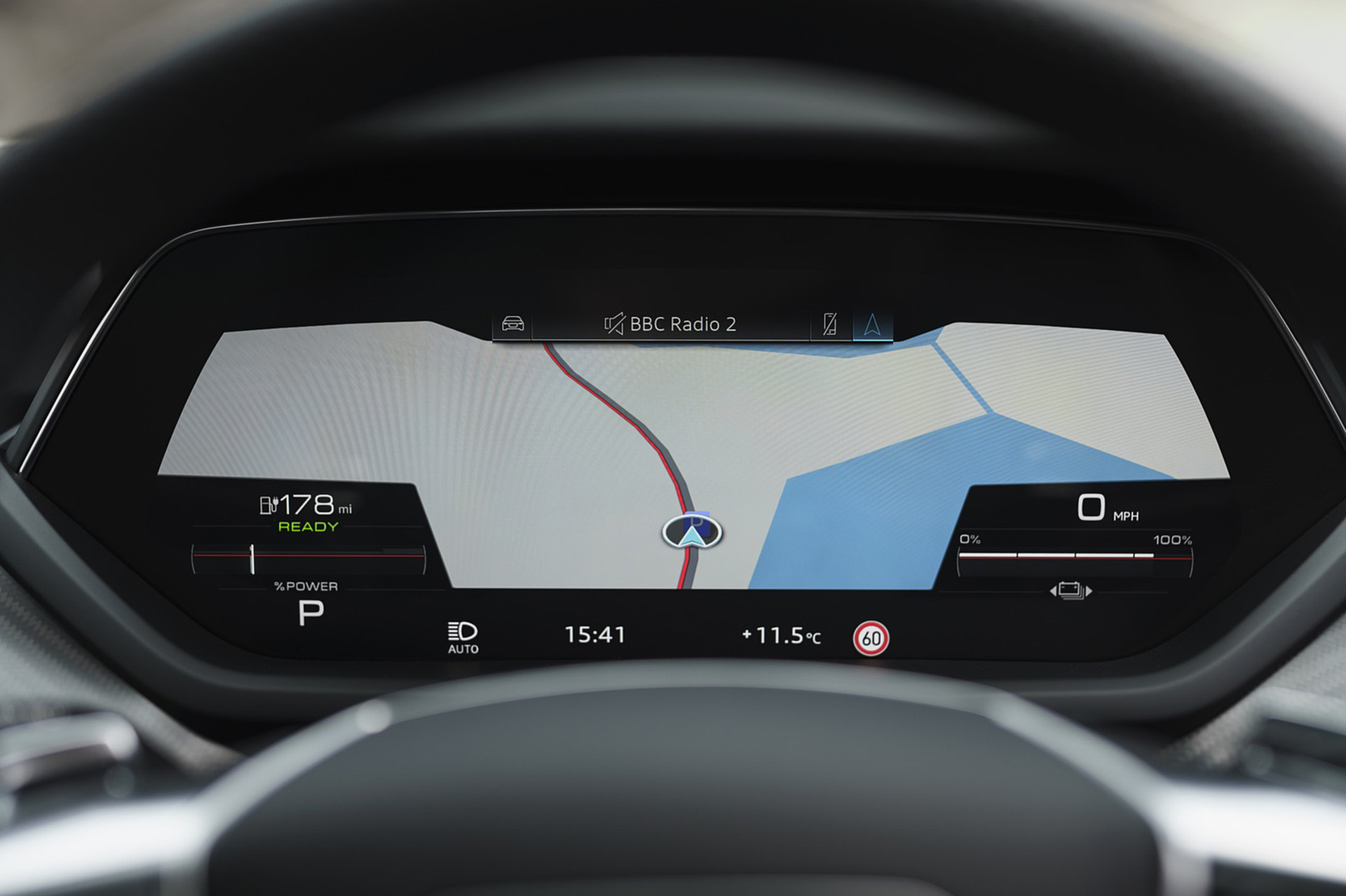 Download 2022 Audi RS e-tron GT - UK version - Digital Instrument Cluster HD Wallpaper 1920x1279 #41