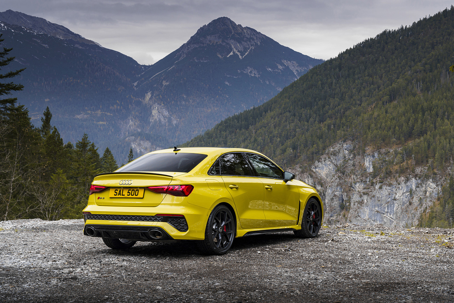 Download 2022 Audi RS3 Saloon Launch Edition - UK version - Rear Three-Quarter HD Wallpaper 1920x1280 #46