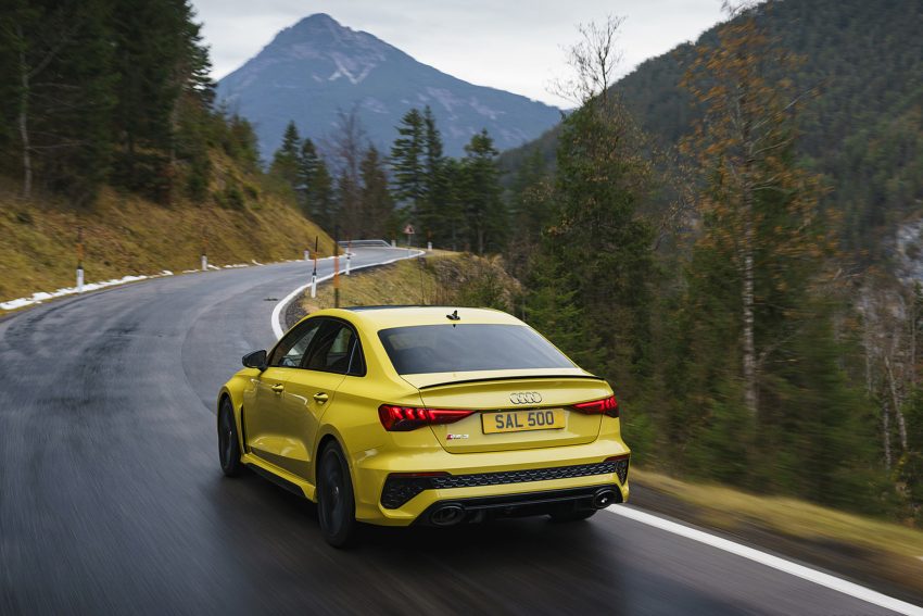 2022 Audi RS3 Saloon Launch Edition - UK version - Rear Three-Quarter Wallpaper 850x567 #5