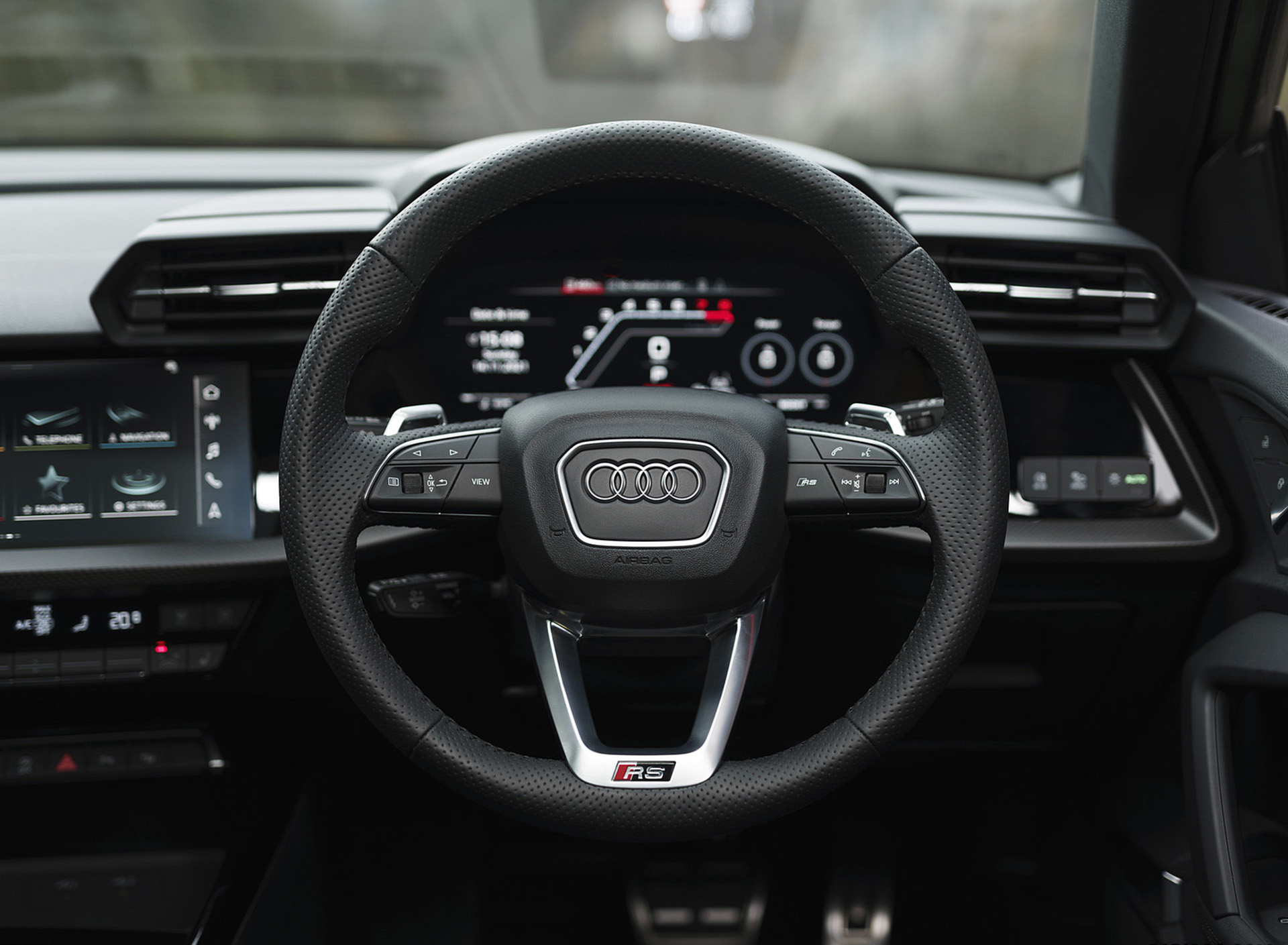 Download 2022 Audi RS3 Sportback Launch Edition - UK version - Interior, Cockpit HD Wallpaper 1920x1409 #82