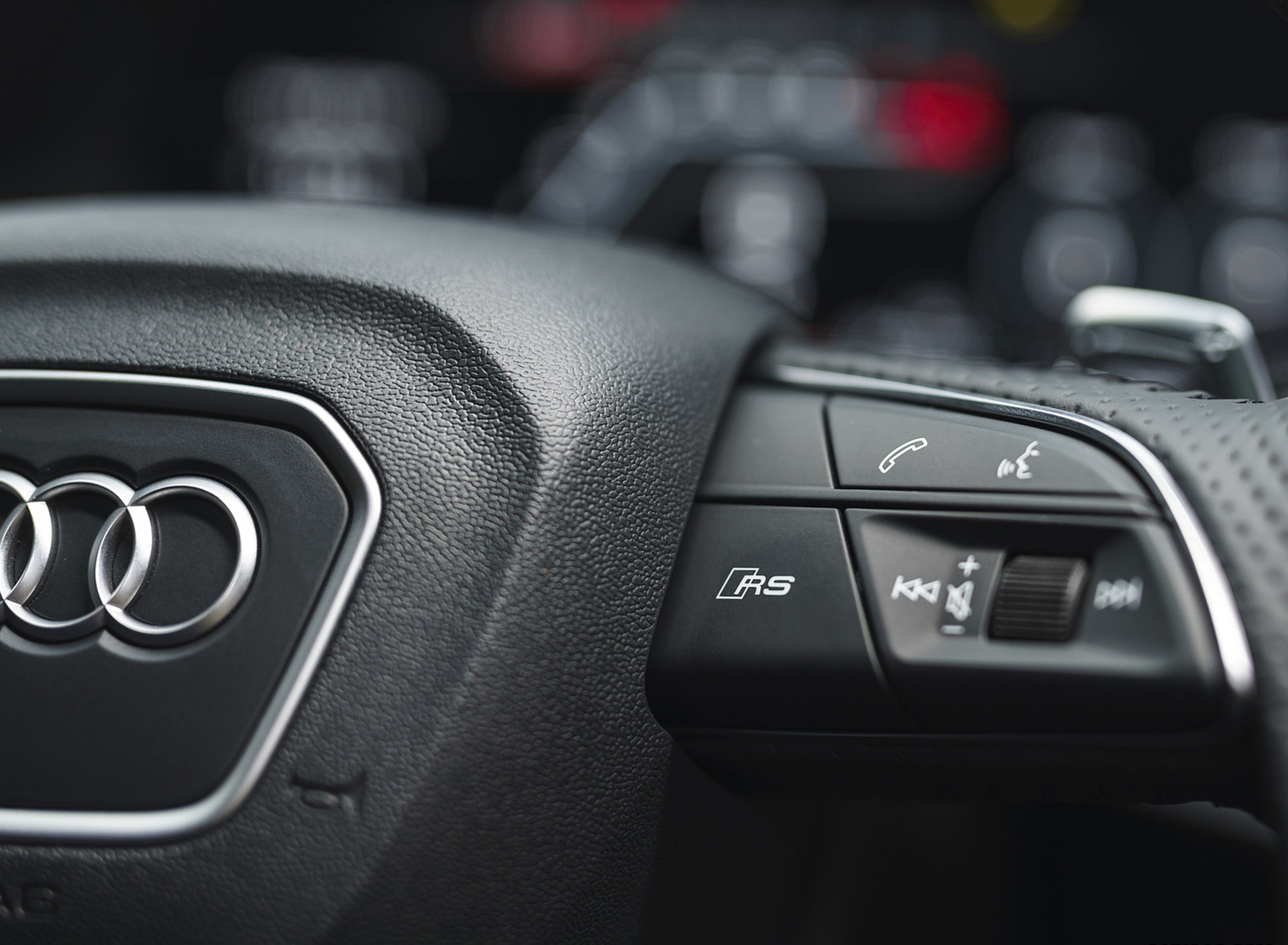 Download 2022 Audi RS3 Sportback Launch Edition - UK version - Interior, Steering Wheel HD Wallpaper 1920x1409 #96