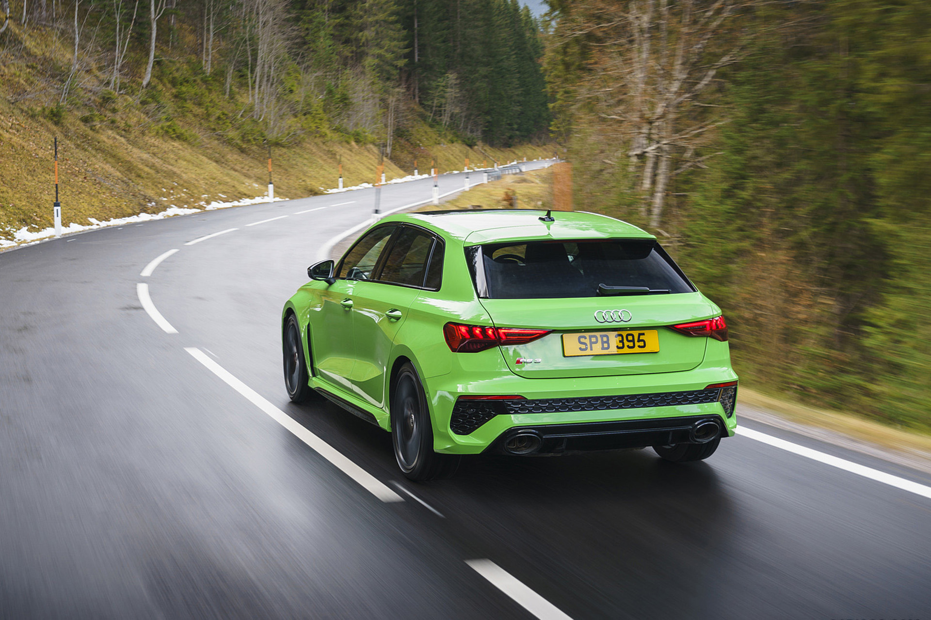 Download 2022 Audi RS3 Sportback Launch Edition - UK version - Rear Three-Quarter HD Wallpaper 1920x1280 #12