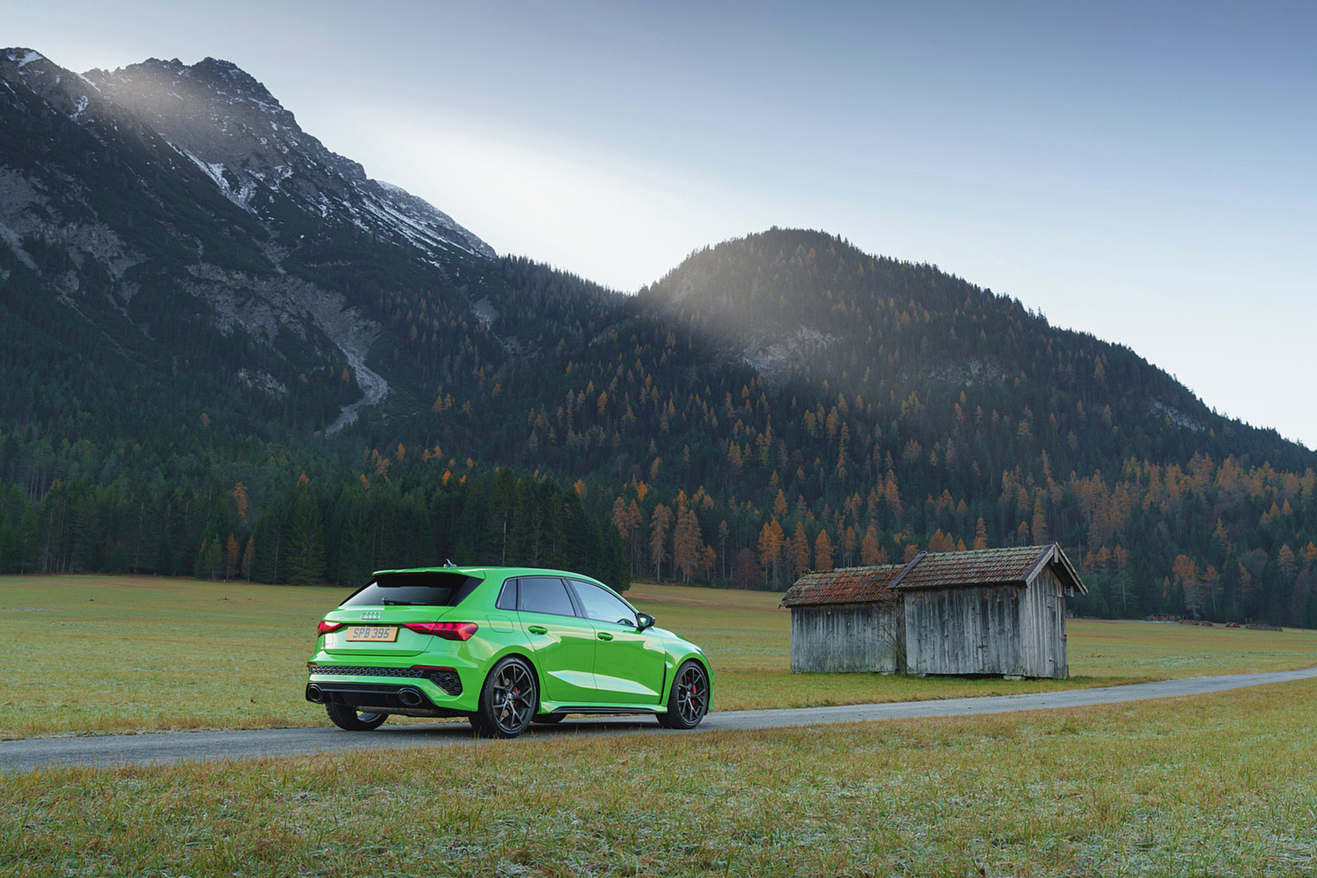 Download 2022 Audi RS3 Sportback Launch Edition - UK version - Rear Three-Quarter HD Wallpaper 1920x1280 #55