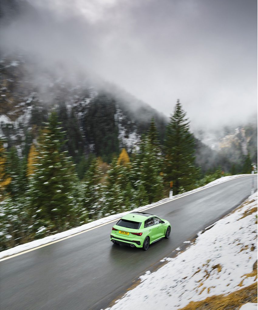 2022 Audi RS3 Sportback Launch Edition - UK version - Rear Three-Quarter Phone Wallpaper 850x1019 #32