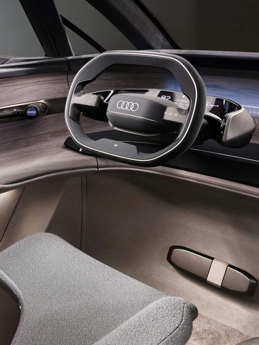 2022 Audi Urbansphere Concept - Interior, Steering Wheel Phone Wallpaper 850x1133 #57