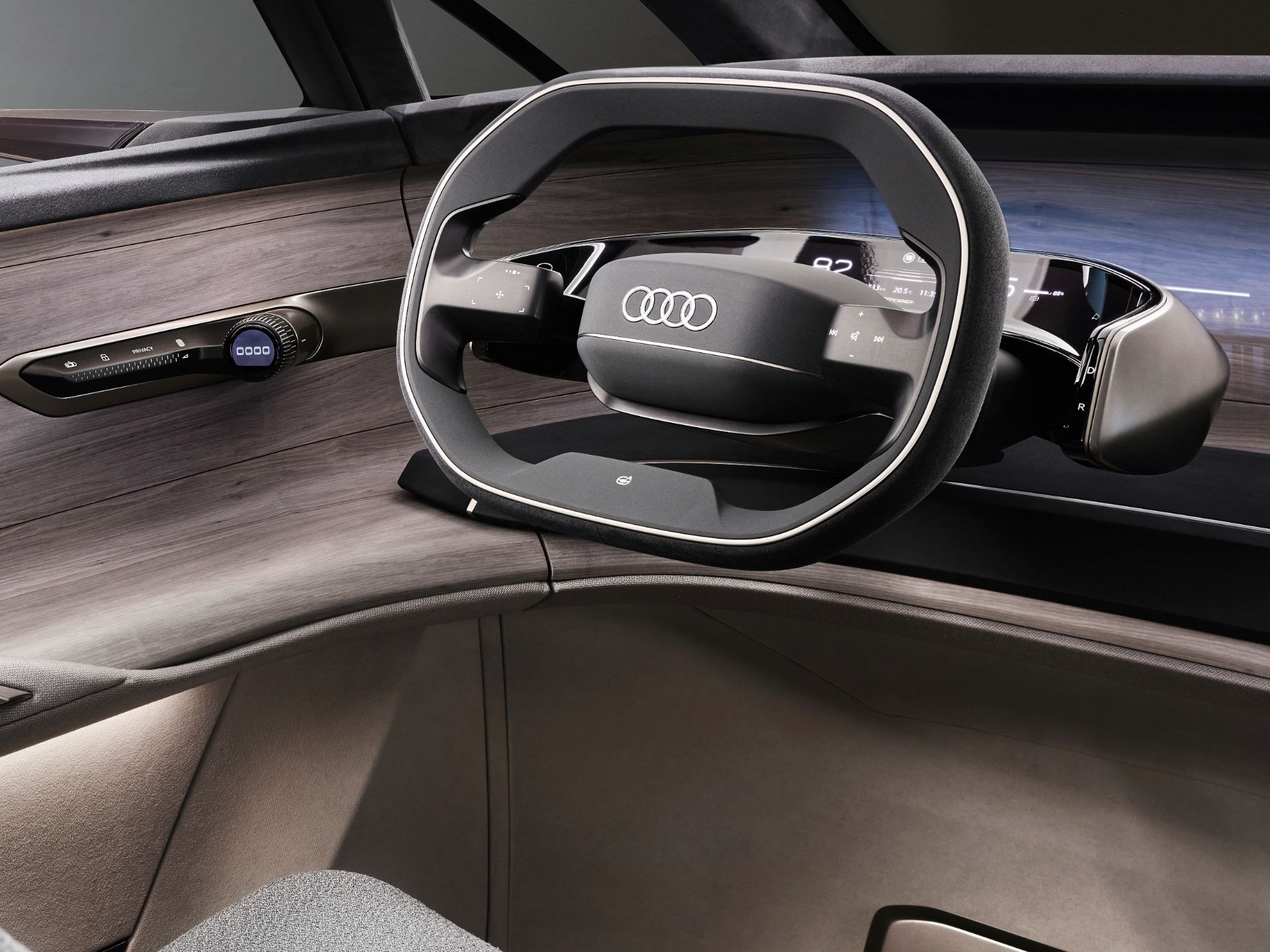 Download 2022 Audi Urbansphere Concept - Interior, Steering Wheel HD Wallpaper 1920x1440 #56