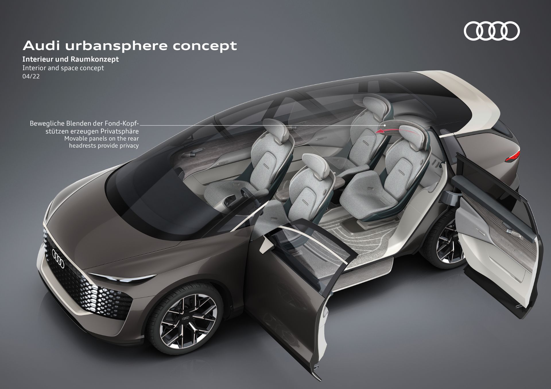 Download 2022 Audi Urbansphere Concept - Interior and space concept HD Wallpaper 1920x1358 #86