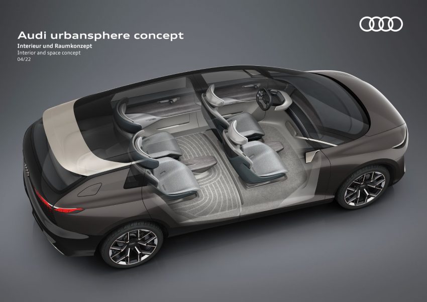 2022 Audi Urbansphere Concept - Interior and space concept Wallpaper 850x601 #88