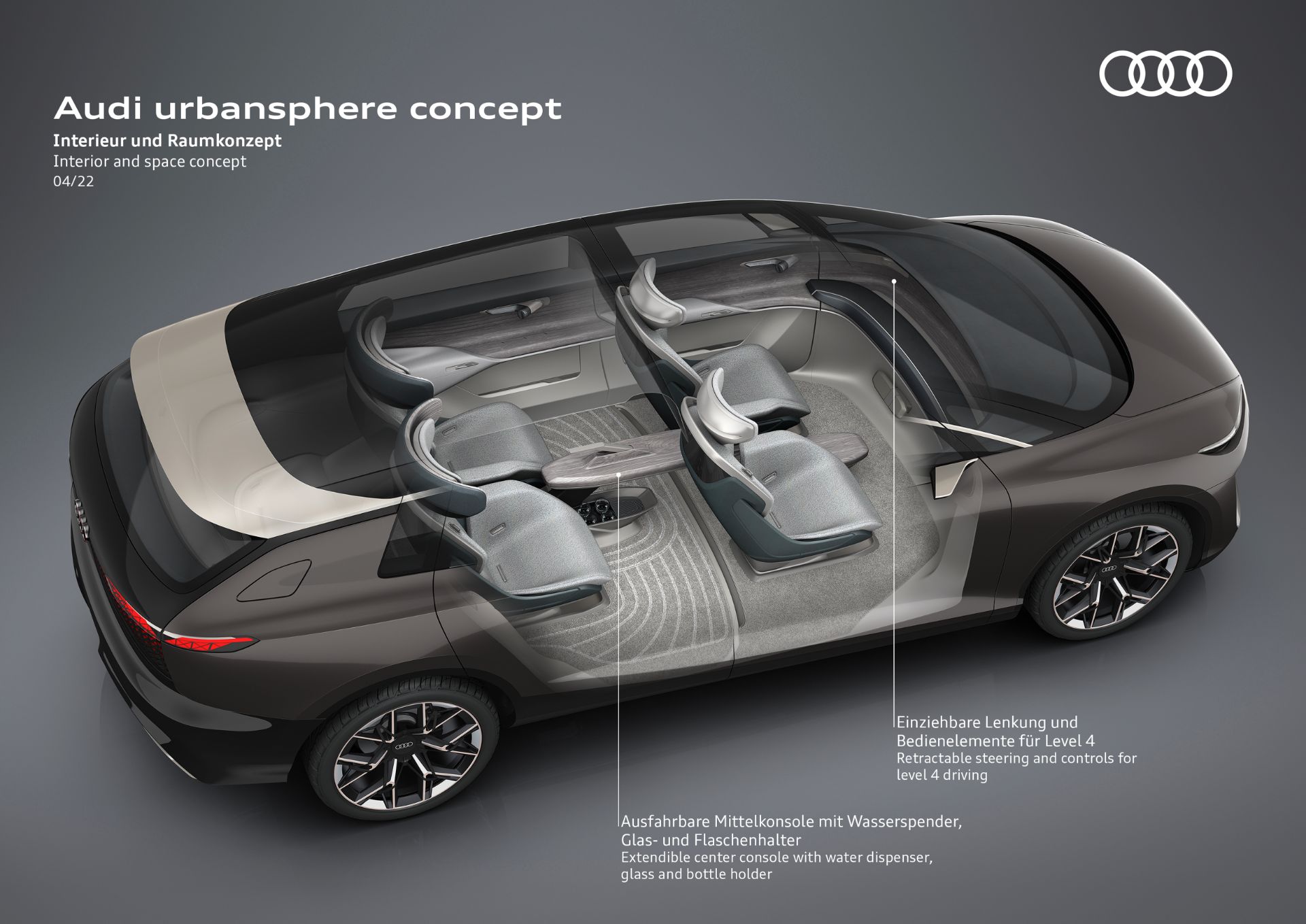 Download 2022 Audi Urbansphere Concept - Interior and space concept HD Wallpaper 1920x1358 #89