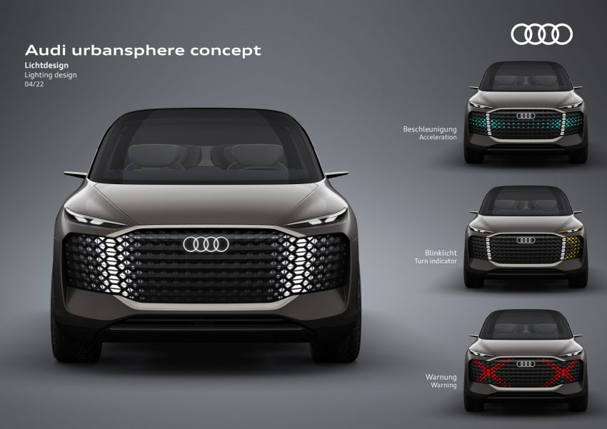 2022 Audi Urbansphere Concept - Lighting design Wallpaper 850x601 #92
