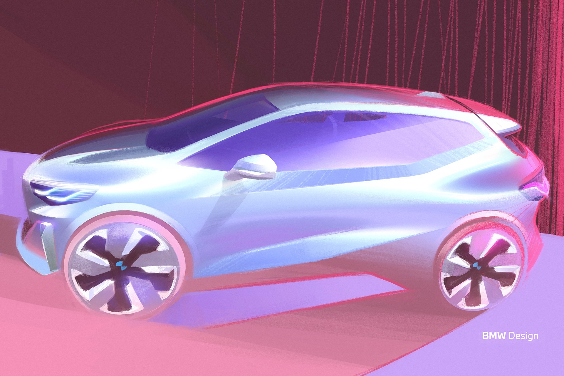 Download 2022 BMW 220i Active Tourer - UK version - Design Sketch HD Wallpaper 1920x1280 #53