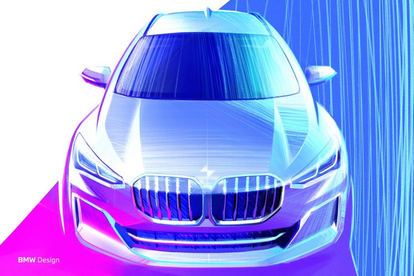 2022 BMW 220i Active Tourer - UK version - Design Sketch Wallpaper 850x567 #49
