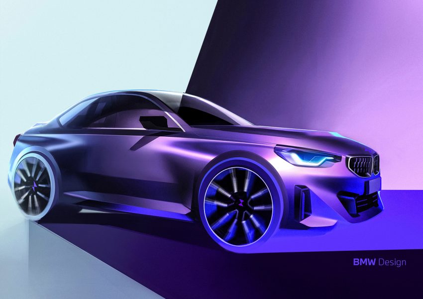 2022 BMW 220i Coupé - UK version - Design Sketch Wallpaper 850x601 #44