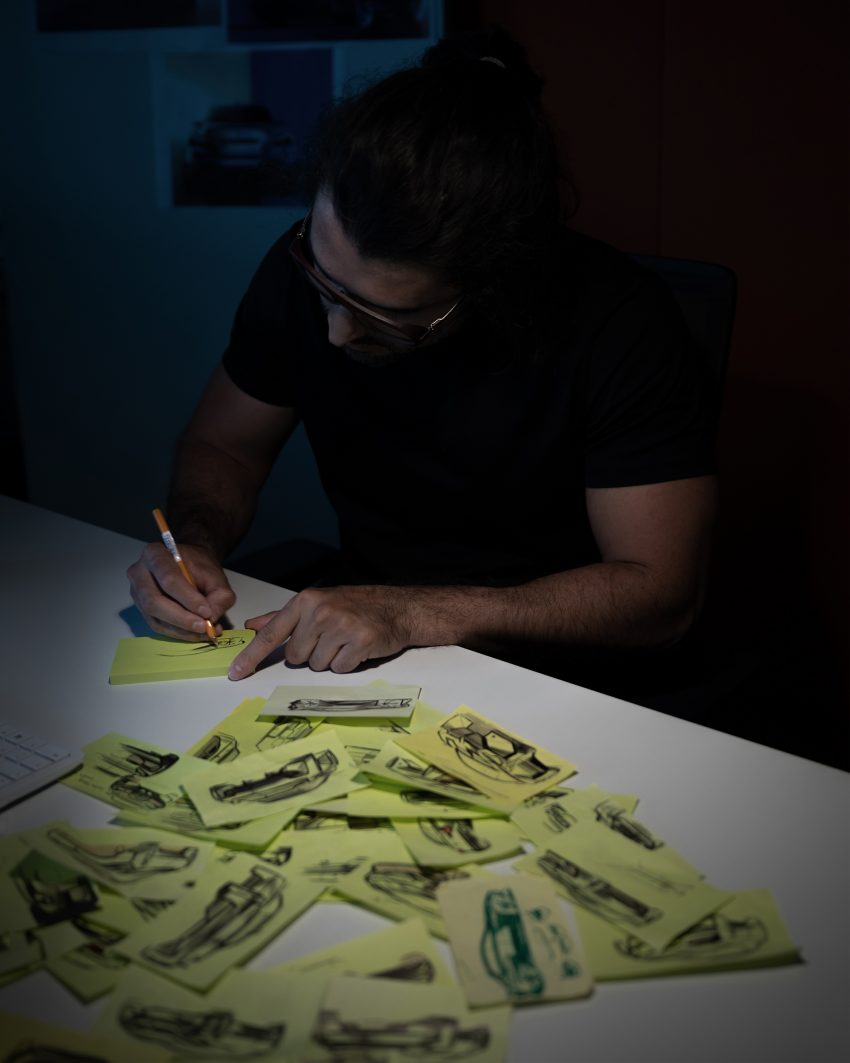 2022 BMW 220i Coupé - UK version - Design Sketch Phone Wallpaper 850x1063 #43