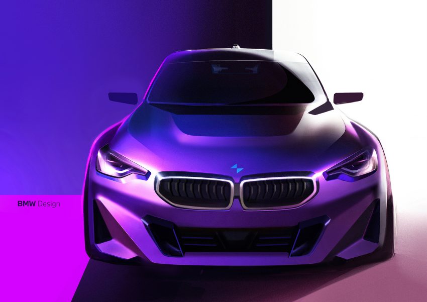 2022 BMW 220i Coupé - UK version - Design Sketch Wallpaper 850x601 #47