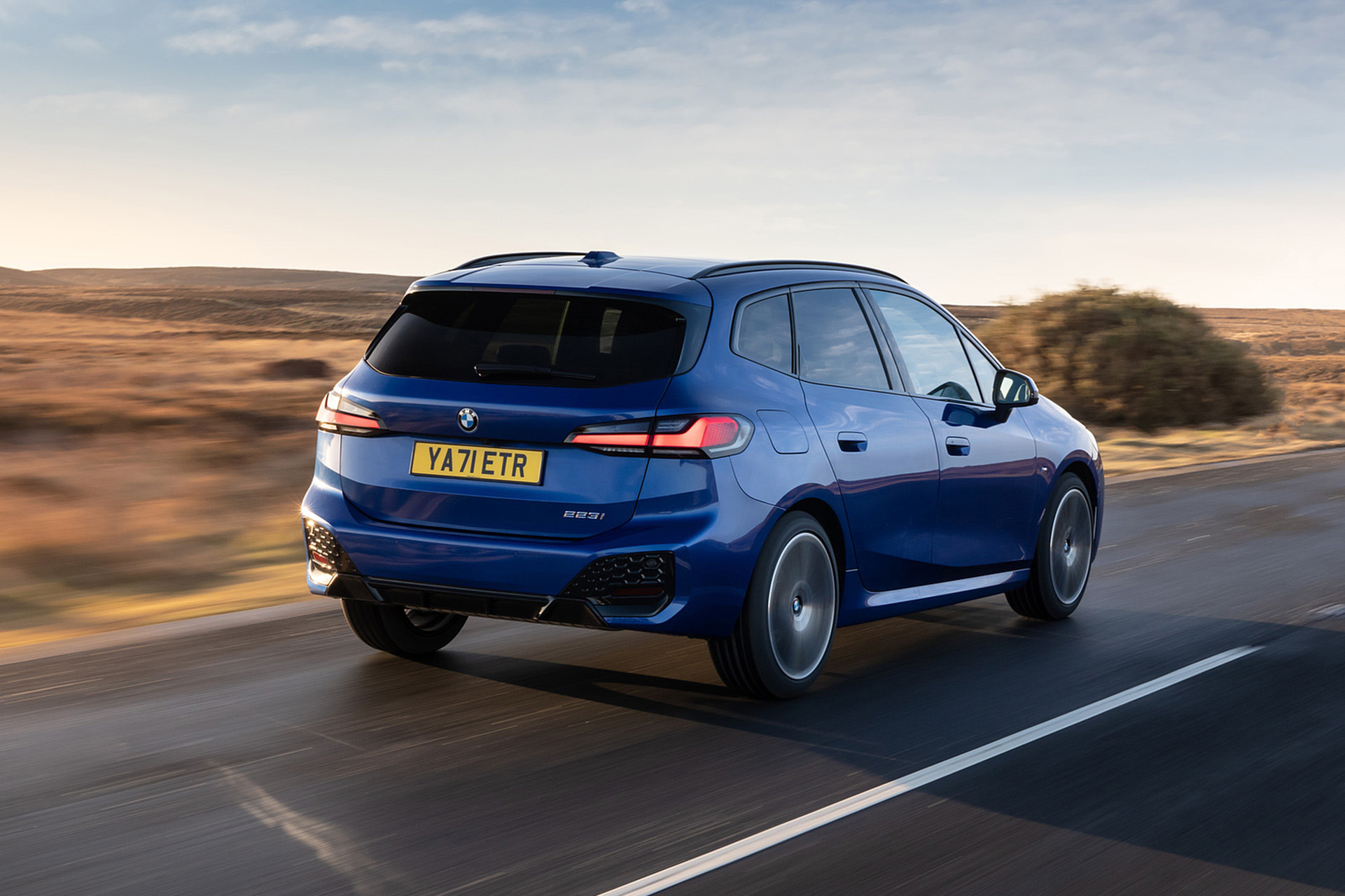 Download 2022 BMW 223i Active Tourer - UK version - Rear Three-Quarter HD Wallpaper 1921x1280 #2