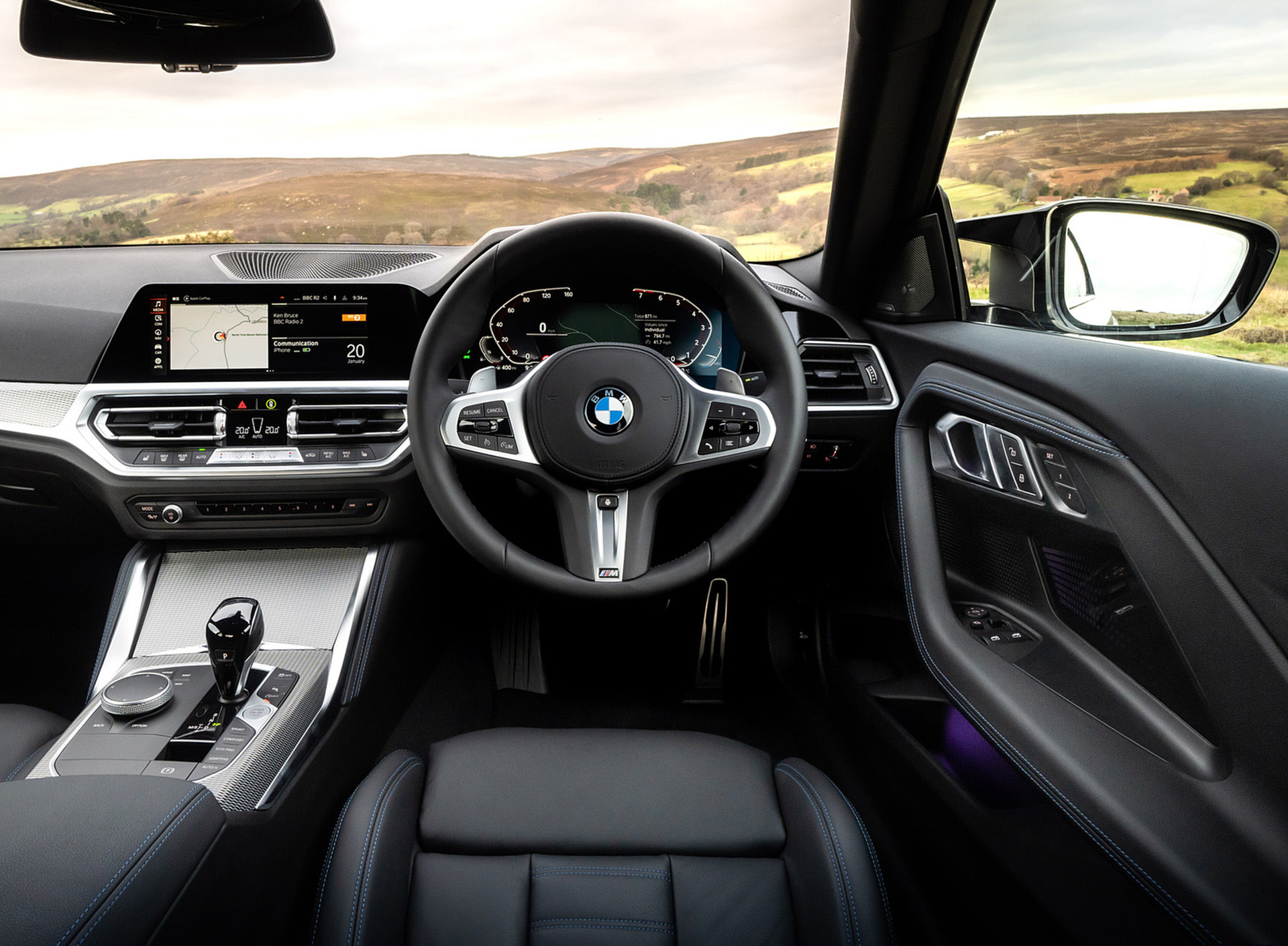 Download 2022 BMW M240i Coupé - UK version - Interior, Cockpit HD Wallpaper 1920x1409 #30