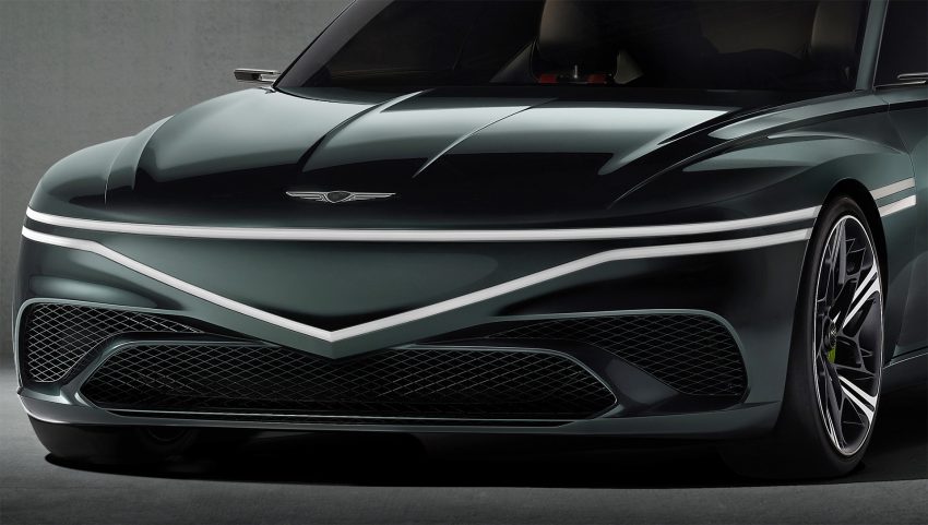 2022 Genesis X Speedium Coupe Concept - Grille Wallpaper 850x481 #6