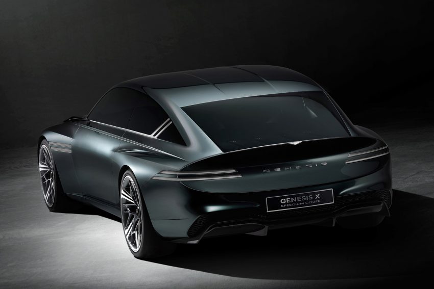 2022 Genesis X Speedium Coupe Concept - Rear Wallpaper 850x567 #3