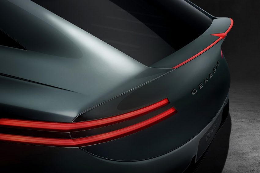 2022 Genesis X Speedium Coupe Concept - Tail Light Wallpaper 850x567 #11