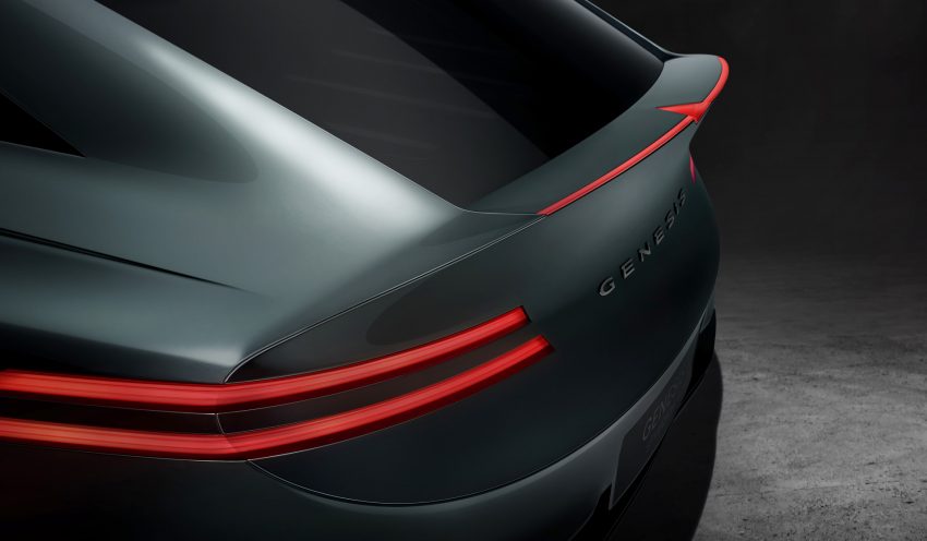 2022 Genesis X Speedium Coupe Concept - Tail Light Wallpaper 850x496 #12