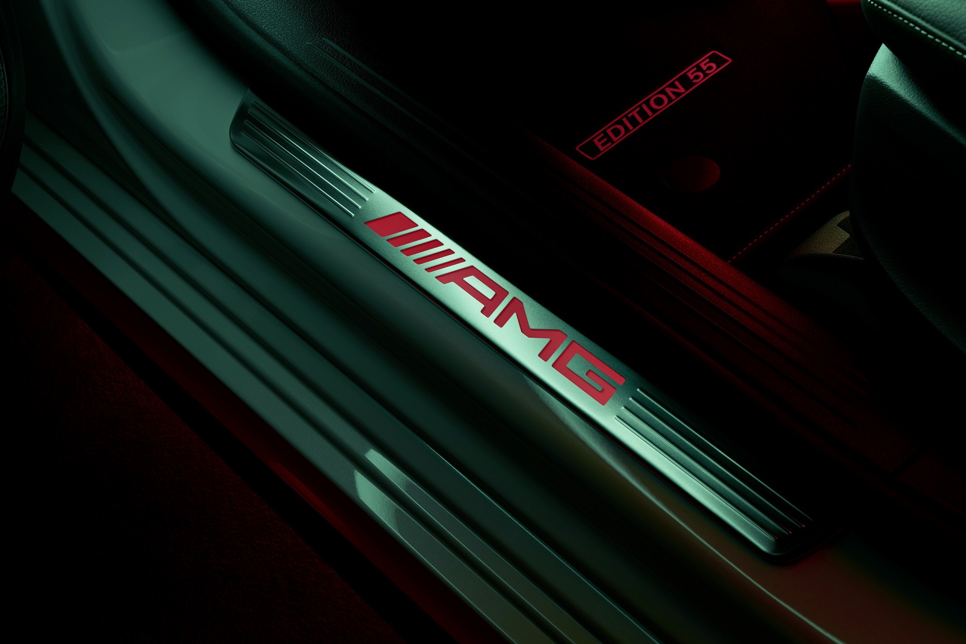 Download 2022 Mercedes-AMG A 35 Edition 55 - Door Sill HD Wallpaper 1920x1280 #5