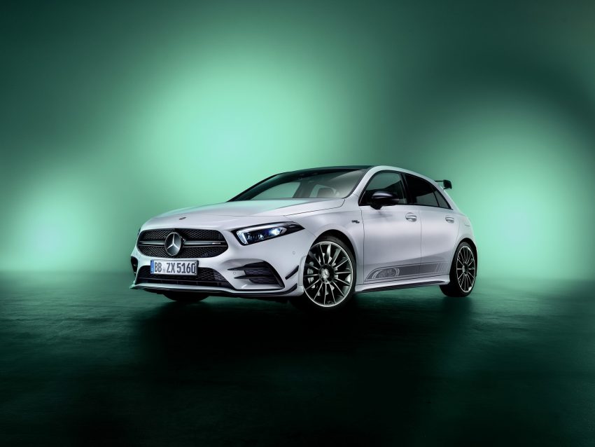 2022 Mercedes-AMG A 35 Edition 55 - Front Three-Quarter Wallpaper 850x638 #1
