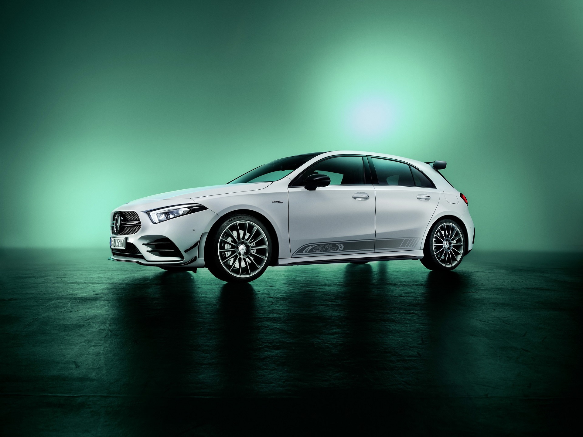 Download 2022 Mercedes-AMG A 35 Edition 55 - Front Three-Quarter HD Wallpaper 1920x1440 #2