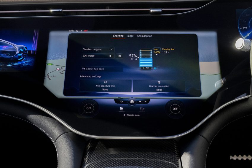 2022 Mercedes-AMG EQS 53 4Matic+ - UK version - Central Console Wallpaper 850x566 #57