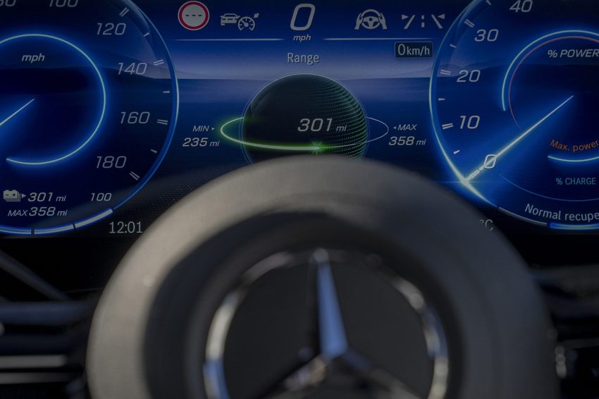 2022 Mercedes-AMG EQS 53 4Matic+ - UK version - Digital Instrument Cluster Wallpaper 850x566 #53