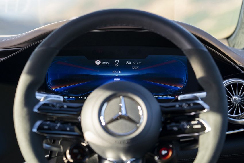 2022 Mercedes-AMG EQS 53 4Matic+ - UK version - Interior, Steering Wheel Wallpaper 850x567 #48