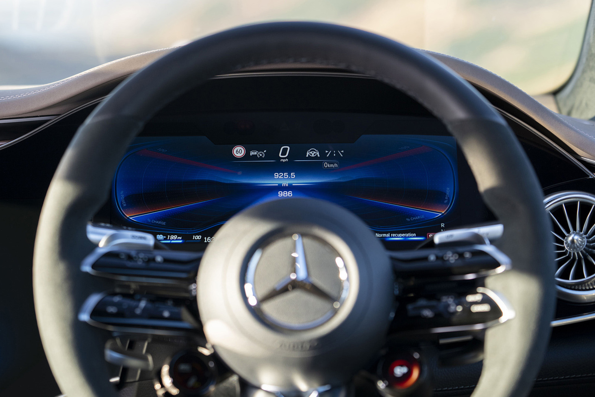 Download 2022 Mercedes-AMG EQS 53 4Matic+ - UK version - Interior, Steering Wheel HD Wallpaper 1921x1281 #48