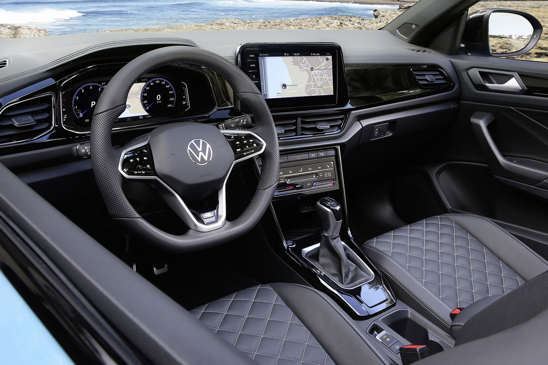 Download 2022 Volkswagen T-Roc Cabriolet - Interior HD Wallpaper 1921x1280 #33