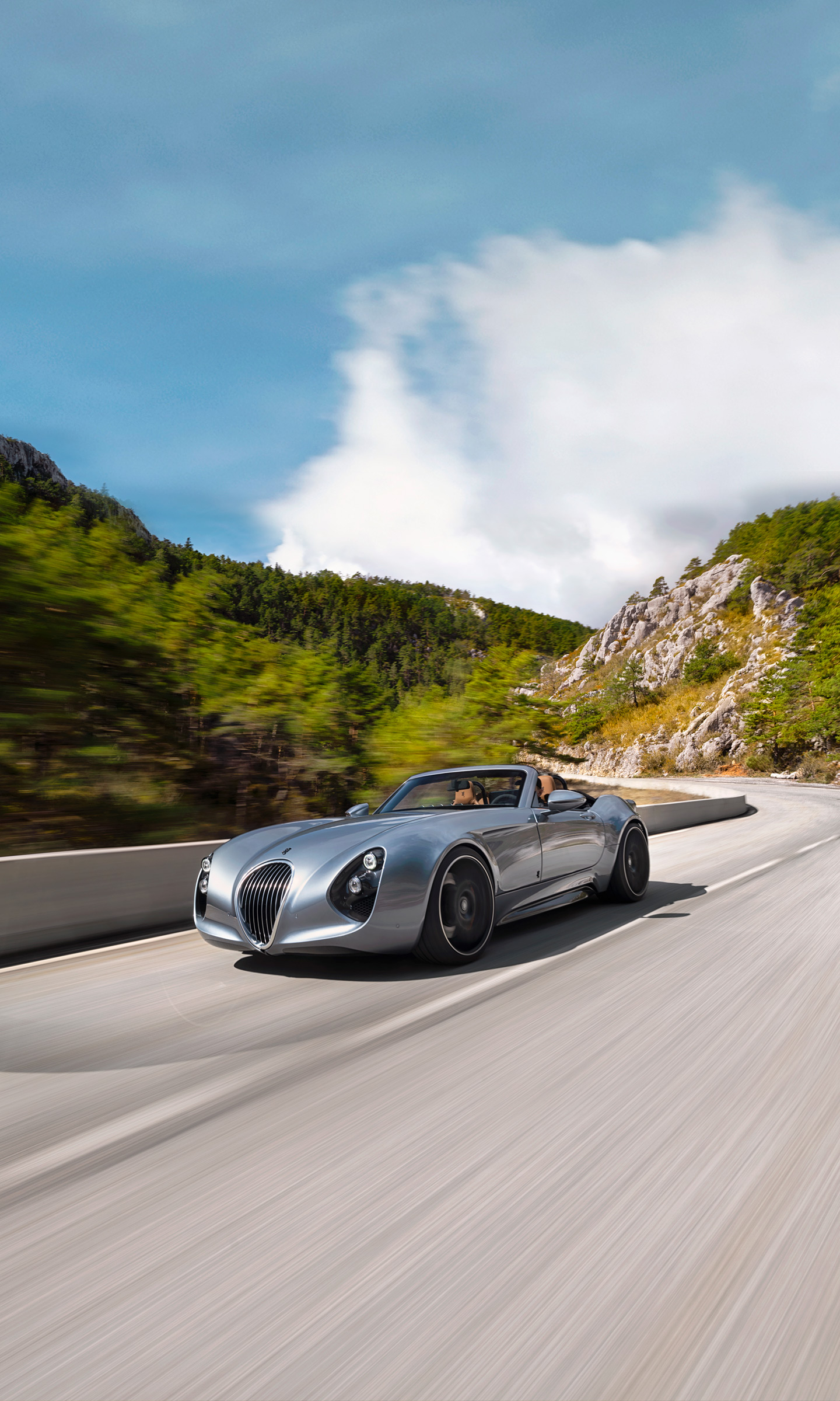 Download 2022 Wiesmann Project Thunderball - Front Three-Quarter HD Phone Wallpaper 1440x2400 #4