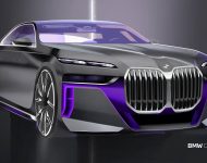 2023 BMW 760i xDrive - Design Sketch Wallpaper 190x150