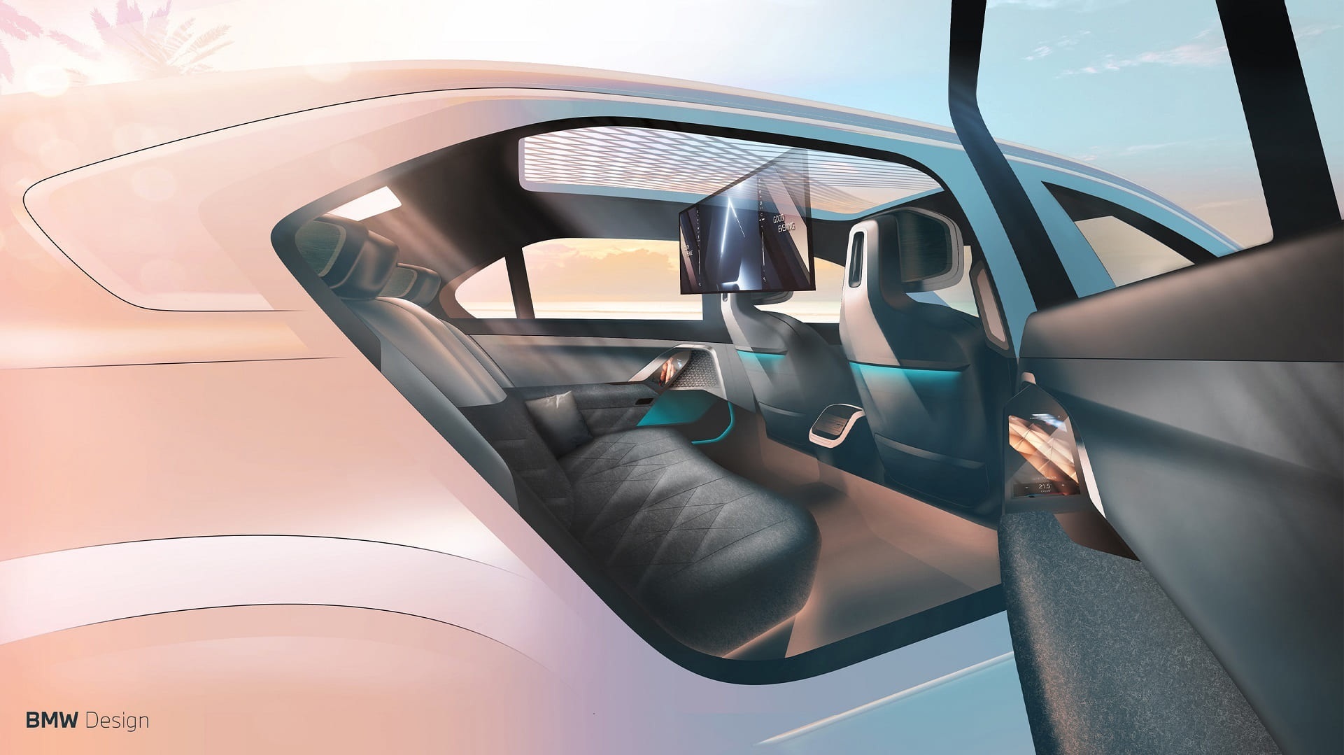 Download 2023 BMW 760i xDrive - Design Sketch HD Wallpaper 1921x1079 #82