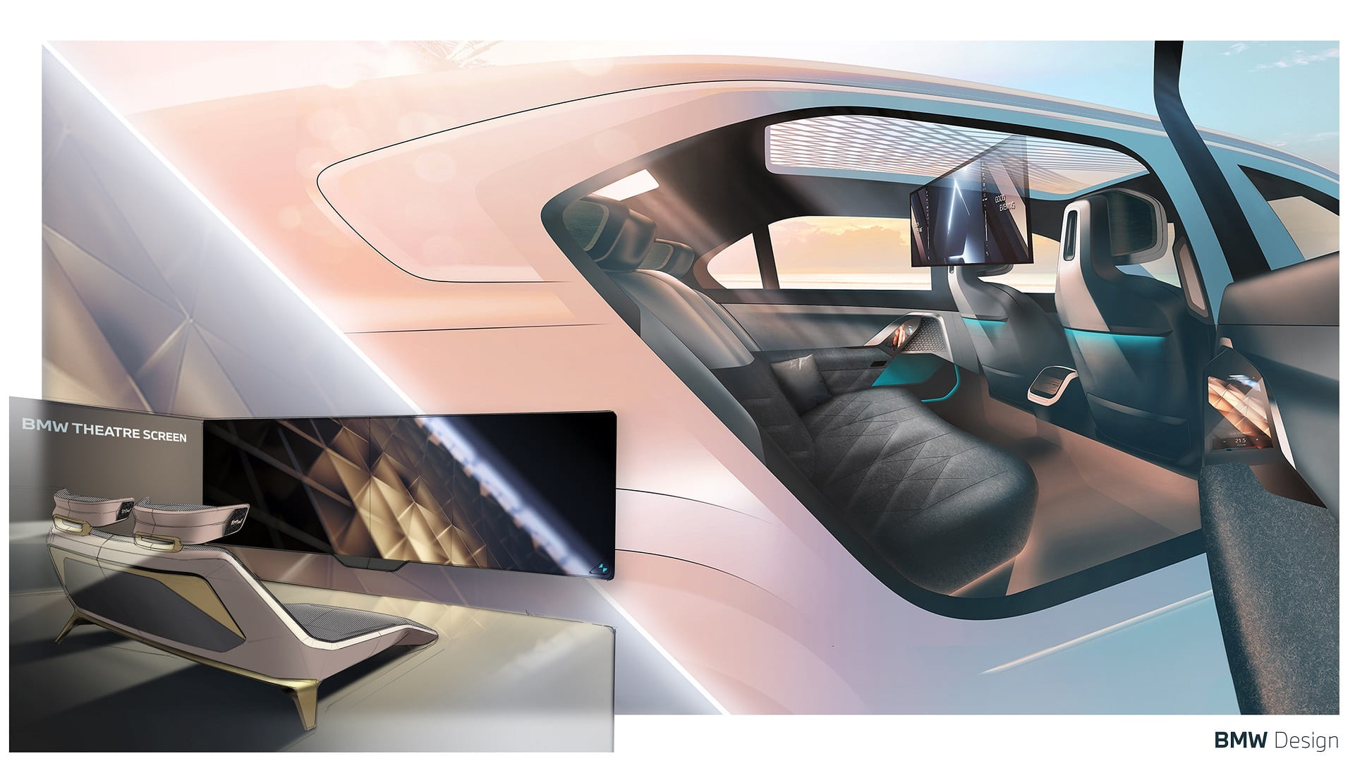 Download 2023 BMW 760i xDrive - Design Sketch HD Wallpaper 1921x1079 #84