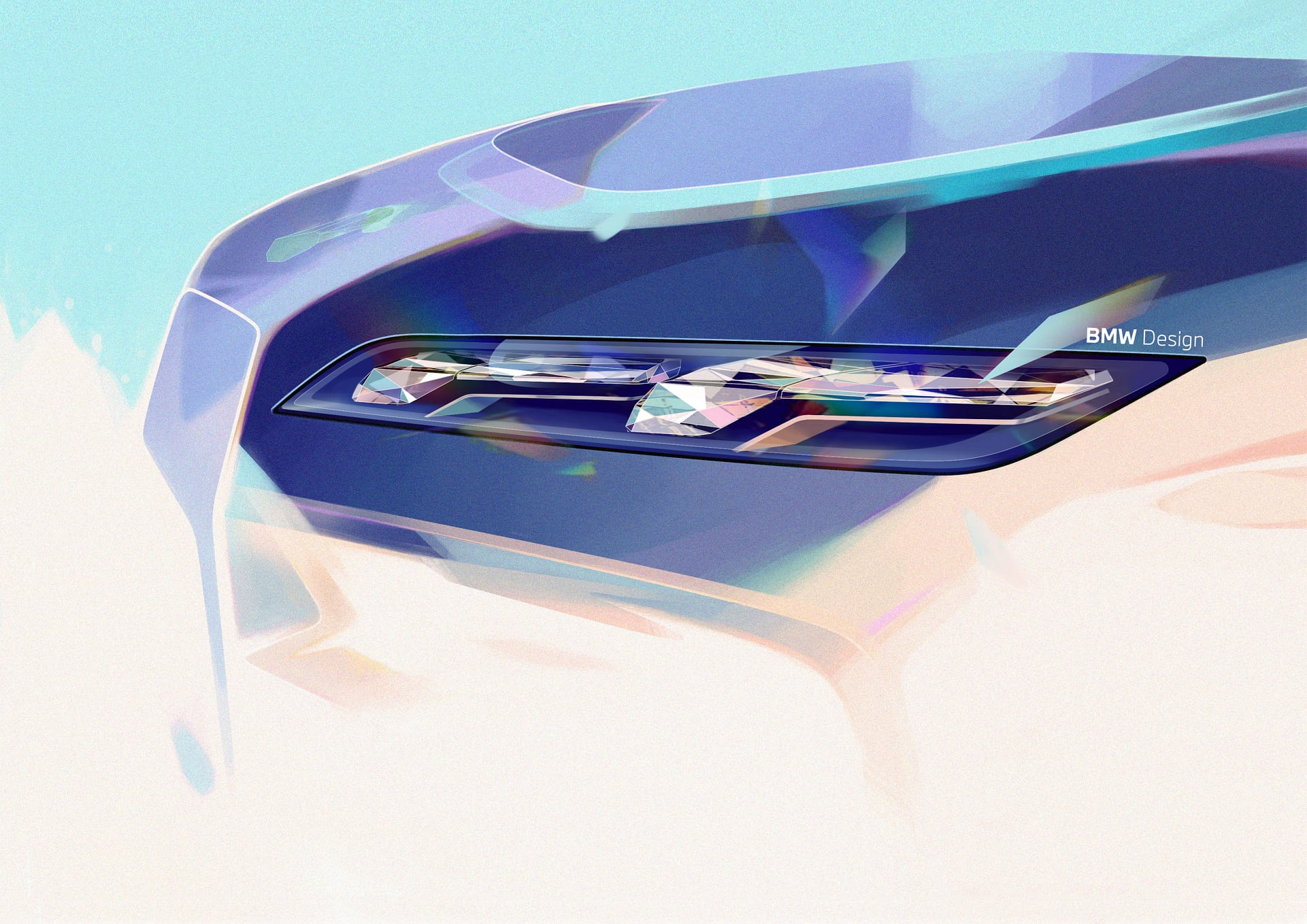 Download 2023 BMW 760i xDrive - Design Sketch HD Wallpaper 1921x1358 #61