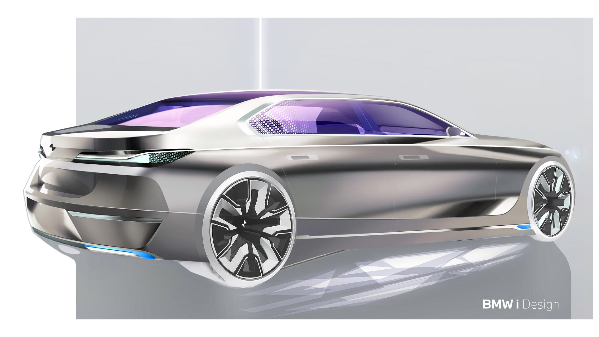 Download 2023 BMW 760i xDrive - Design Sketch HD Wallpaper 1921x1081 #49
