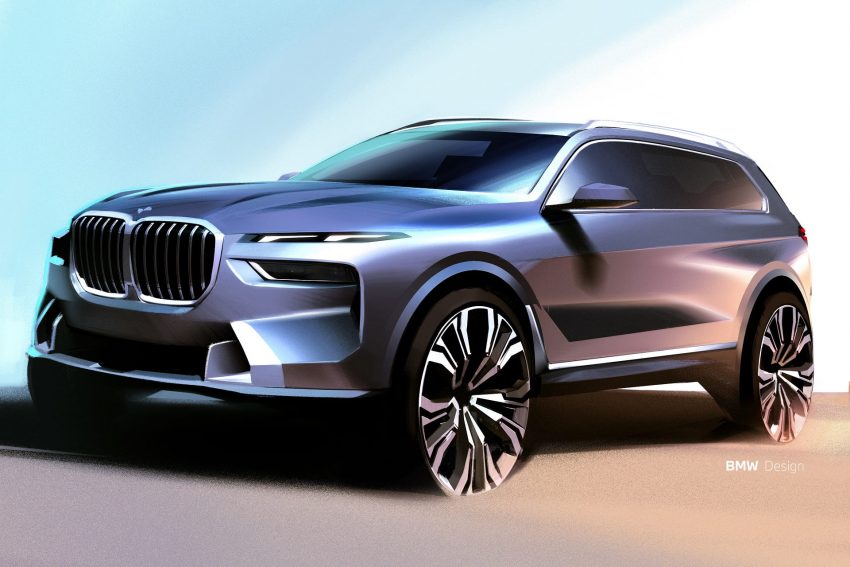 2023 BMW X7 M60i xDrive - Design Sketch Wallpaper 850x567 #66