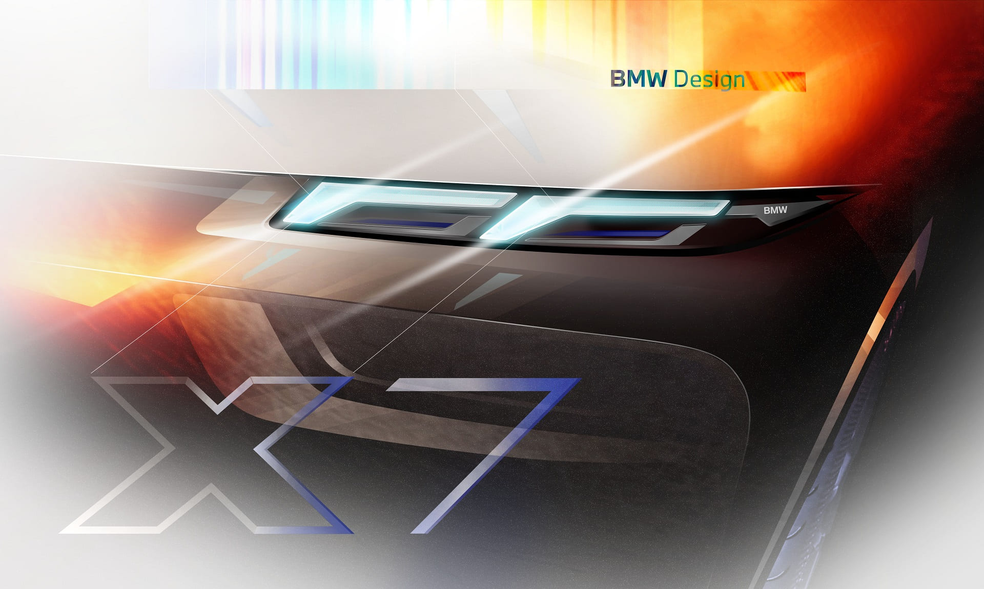 Download 2023 BMW X7 M60i xDrive - Design Sketch HD Wallpaper 1920x1151 #71