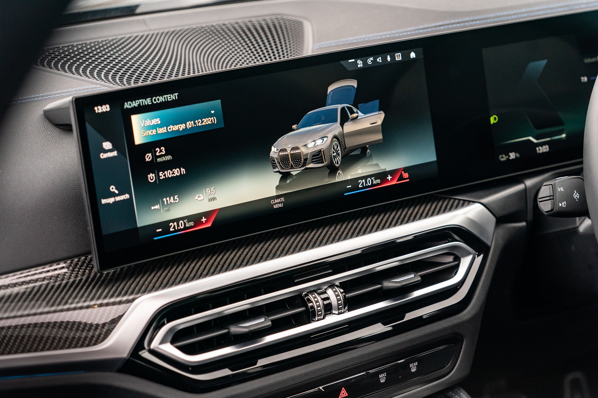 Download 2023 BMW i4 M50 - UK version - Central Console HD Wallpaper 1921x1280 #27