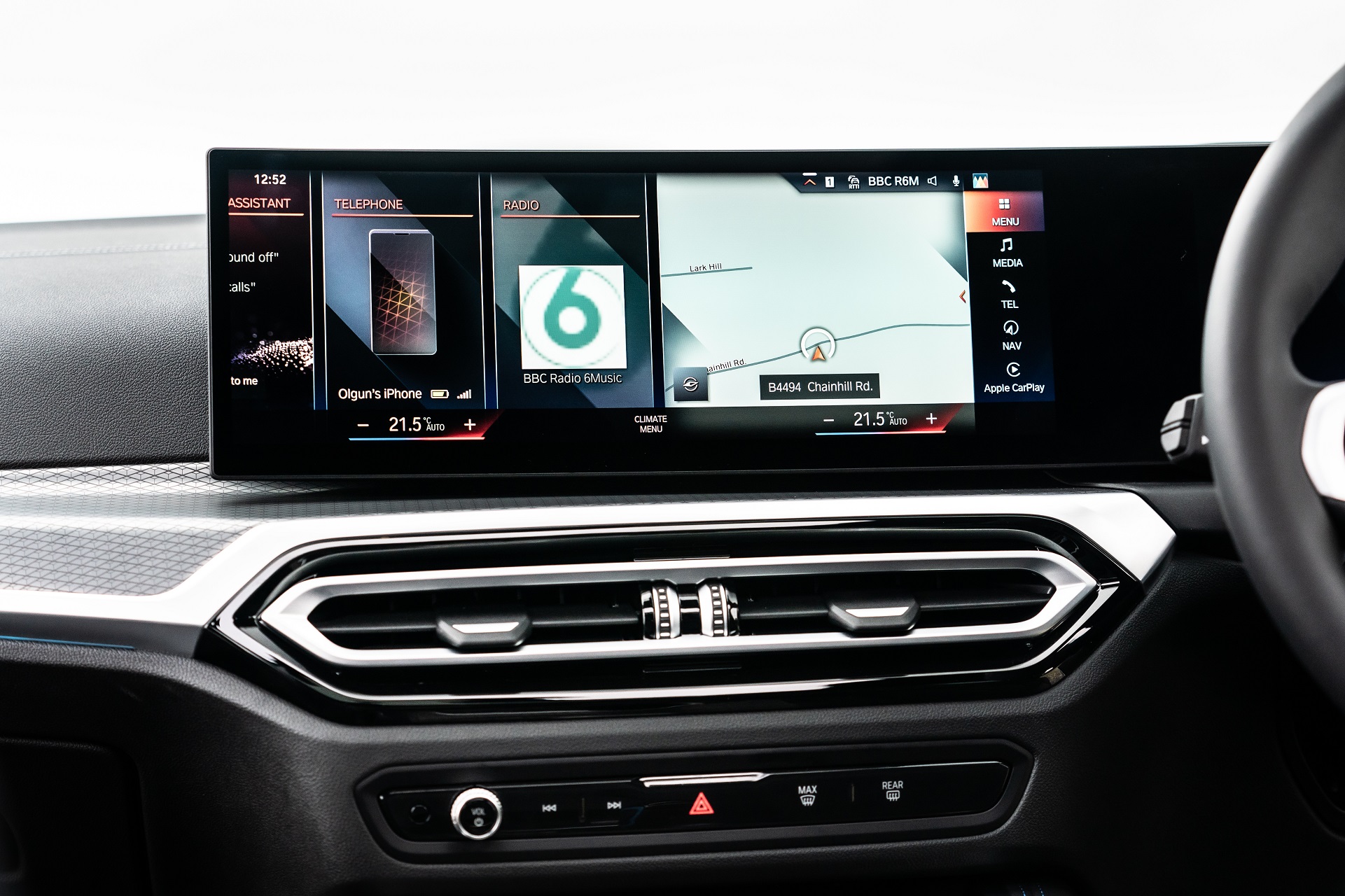 Download 2023 BMW i4 eDrive40 - UK version - Central Console HD Wallpaper 1921x1280 #23