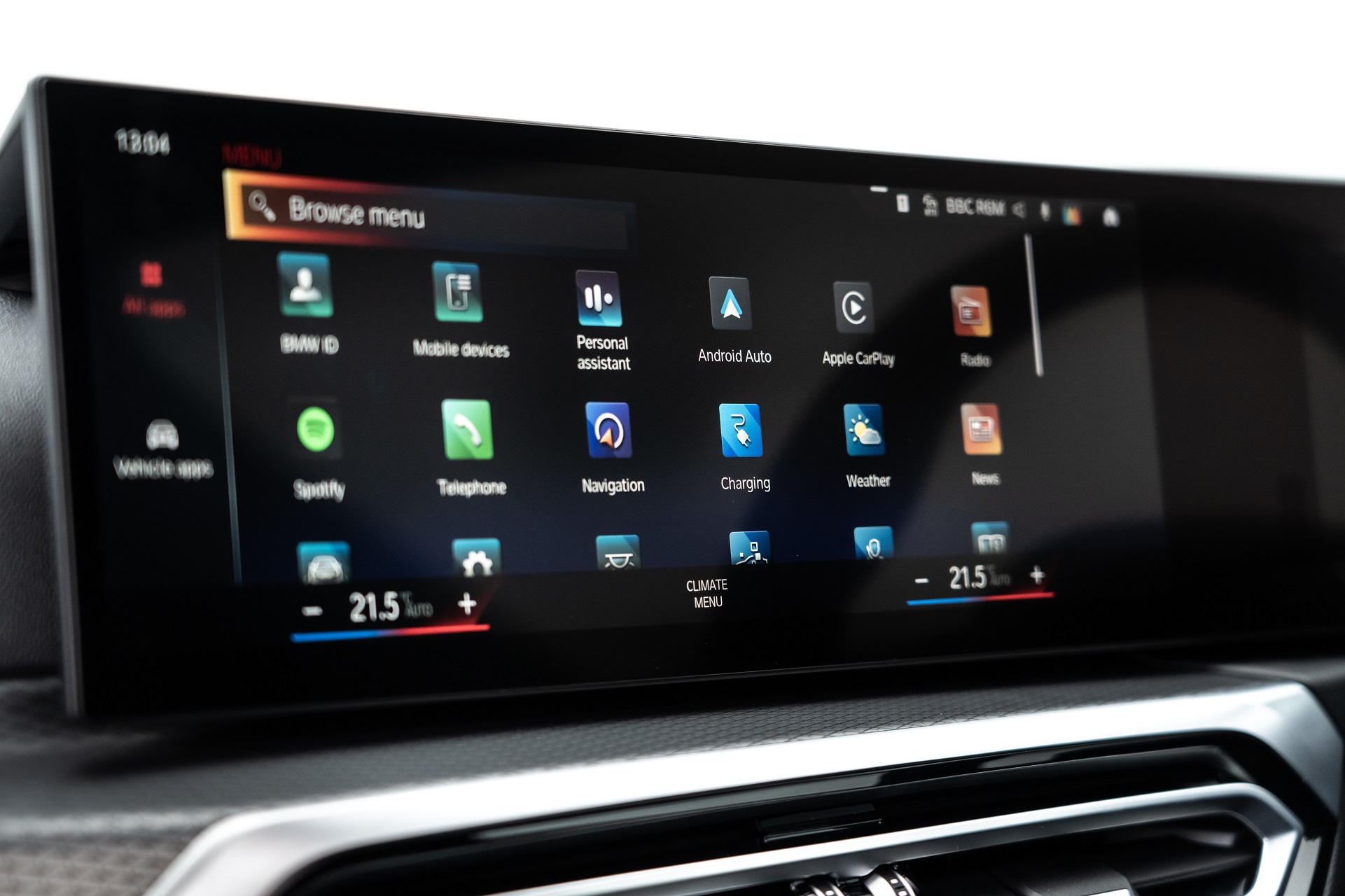 Download 2023 BMW i4 eDrive40 - UK version - Central Console HD Wallpaper 1921x1280 #24
