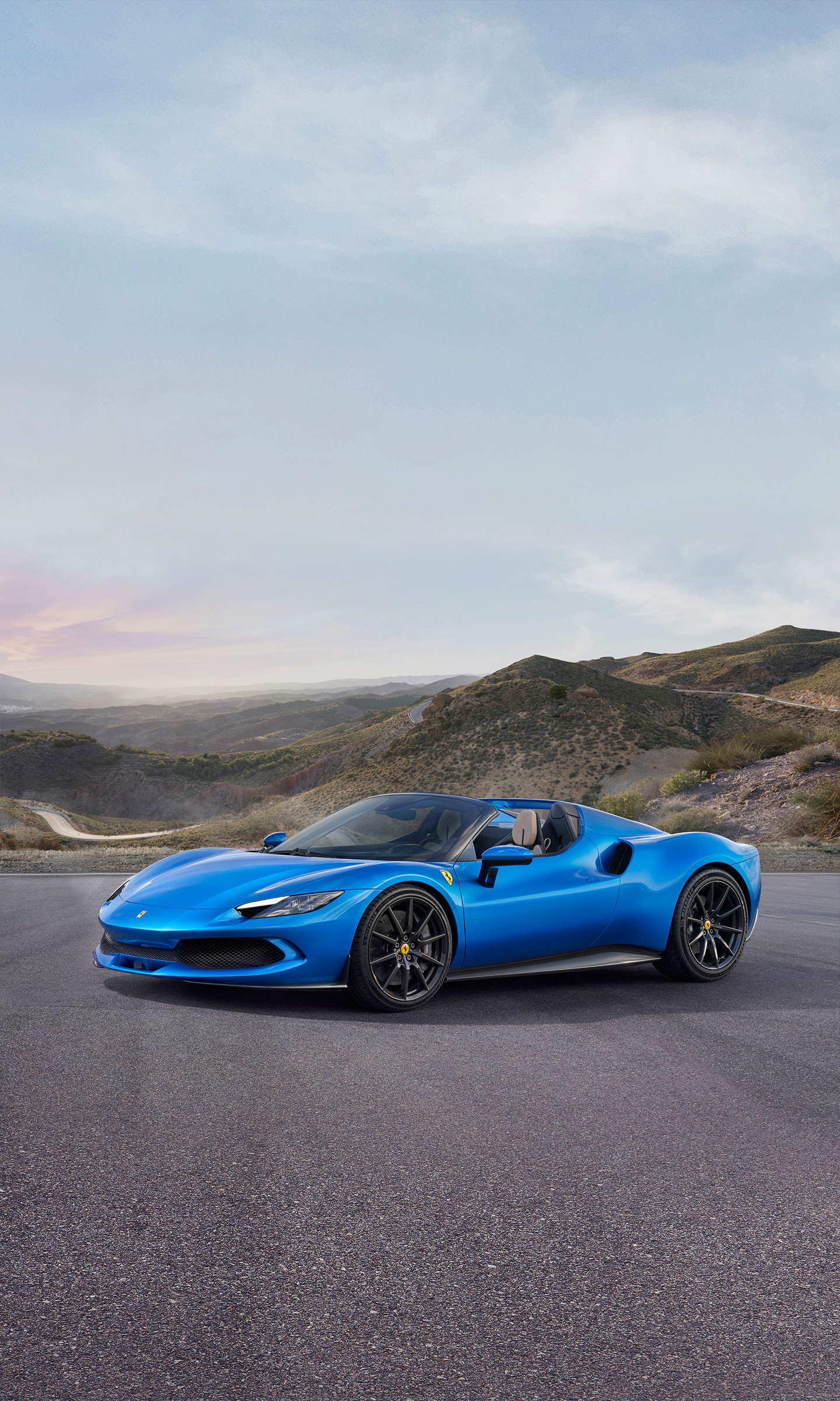 Download 2023 Ferrari 296 GTS - Front Three-Quarter HD Phone Wallpaper 1440x2400 #11