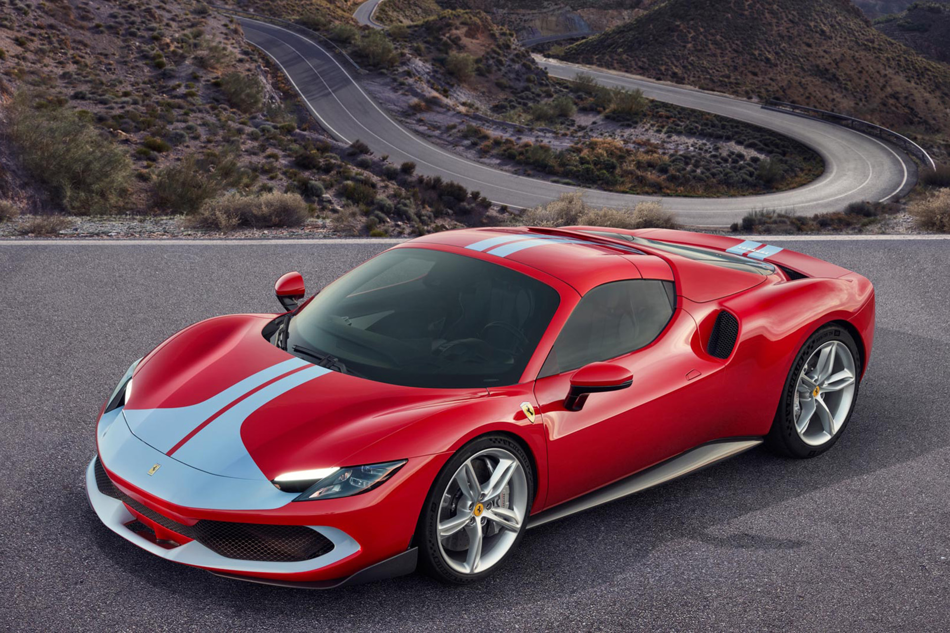 Download 2023 Ferrari 296 GTS Assetto Fiorano - Front Three-Quarter HD Wallpaper 1920x1280 #3