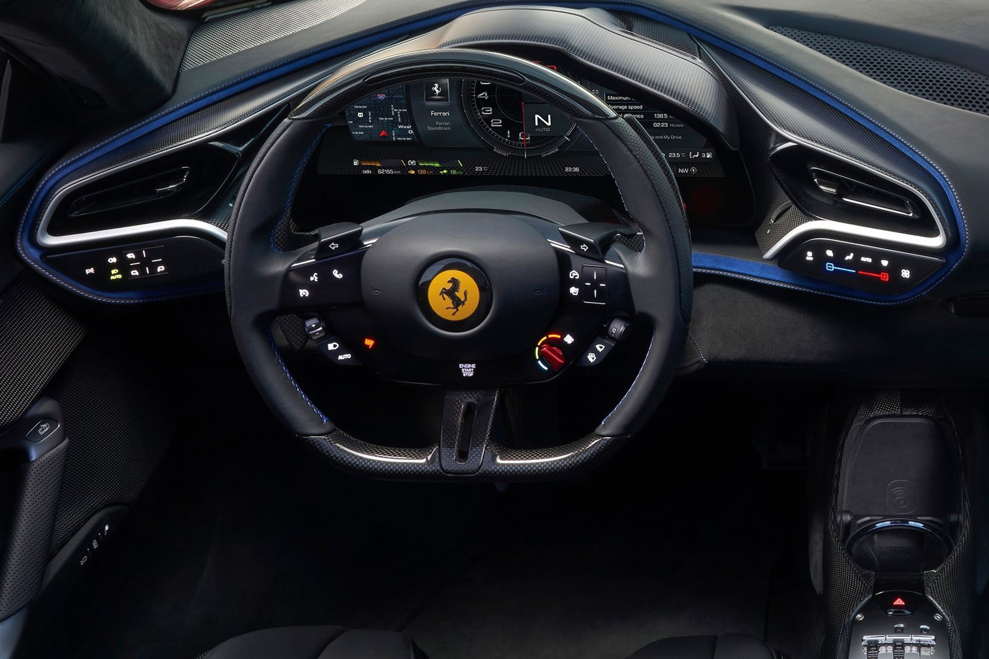Download 2023 Ferrari 296 GTS - Interior, Steering Wheel HD Wallpaper 1921x1280 #17