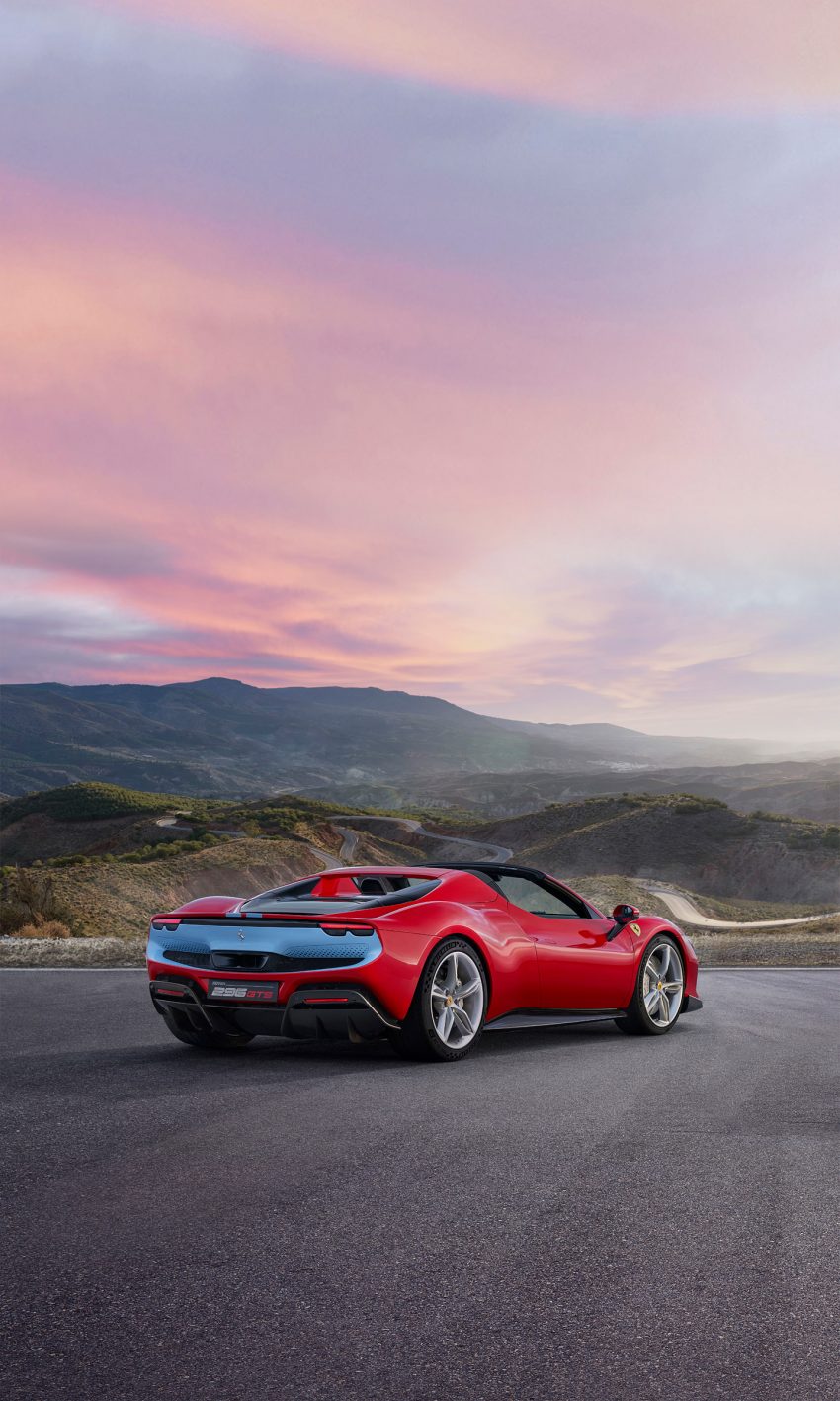 2023 Ferrari 296 GTS Assetto Fiorano - Rear Three-Quarter Phone Wallpaper 850x1417 #7
