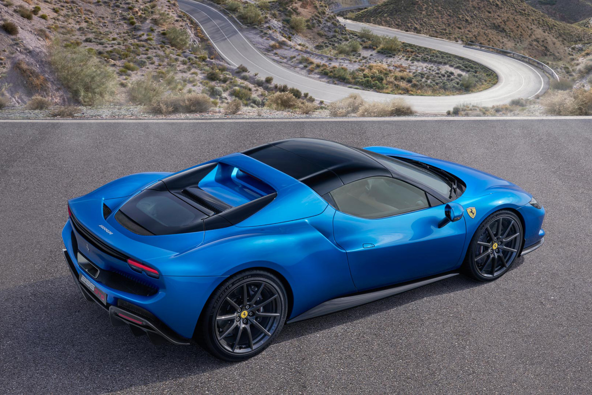 Download 2023 Ferrari 296 GTS - Rear Three-Quarter HD Wallpaper 1920x1280 #4